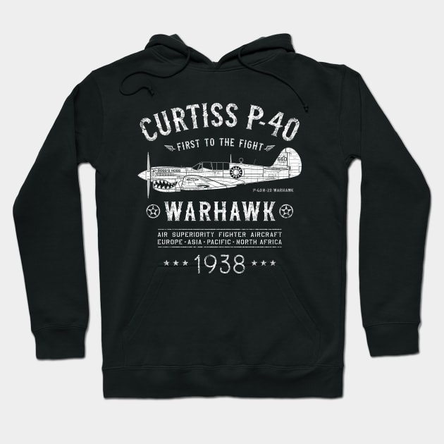 P-40 Warhawk Hoodie by 909 Apparel